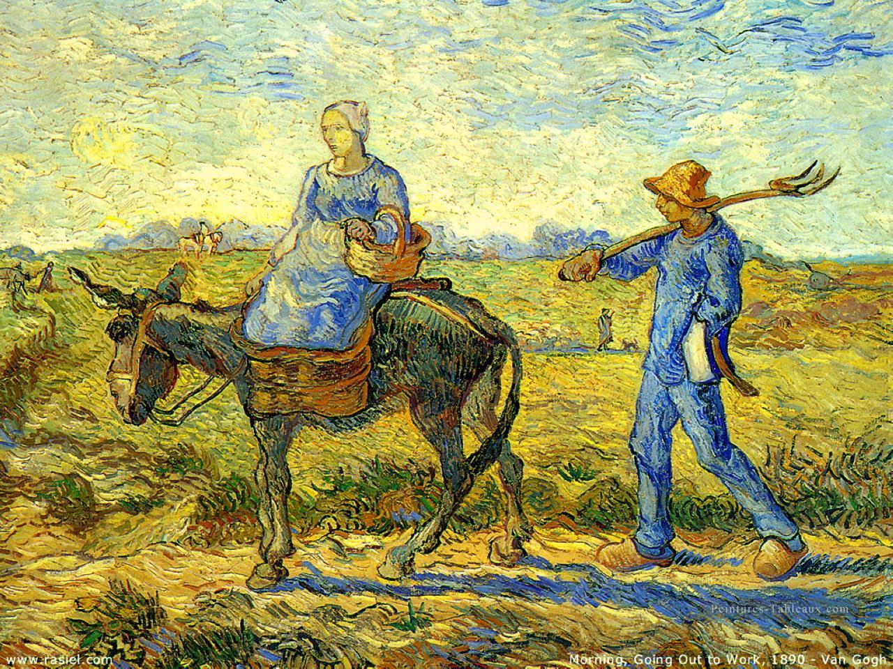 Matin au travail Vincent van Gogh Peintures à l'huile